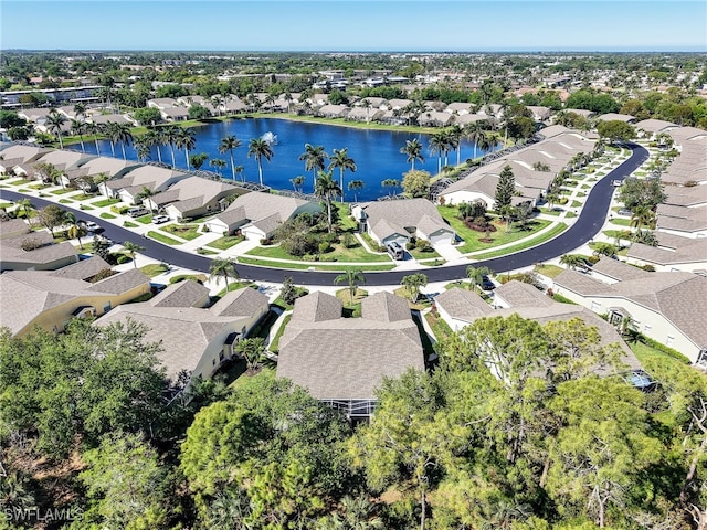 5774 Greenwood Cir Unit 64, Naples, FL 34112 - bird's eye view with a residential view and a water view