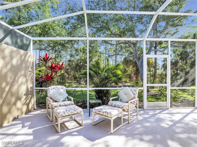 5774 Greenwood Cir Unit 64, Naples, FL 34112 - view of unfurnished sunroom