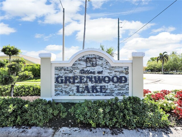 5774 Greenwood Cir Unit 64, Naples, FL 34112 - view of community / neighborhood sign