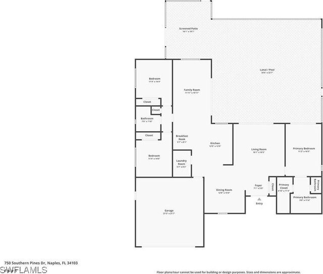 750 Southern Pines Dr, Naples, FL 34103 - room layout