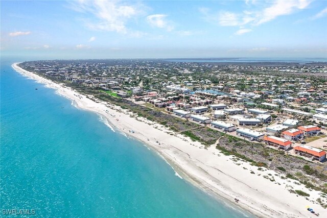 827 E Gulf Dr Unit K8, Sanibel, FL 33957 - birds eye view of property with a water view, a view of the beach, and a view of city