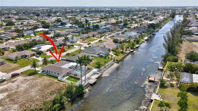 423 SE 17th St, Cape Coral, FL 33990 - drone / aerial view with a residential view and a water view