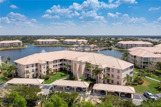 9150 Southmont Cv Unit 203, Fort Myers, FL 33908 - bird's eye view featuring a water view