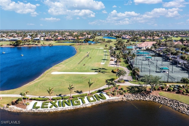 9150 Southmont Cv Unit 203, Fort Myers, FL 33908 - birds eye view of property with golf course view and a water view