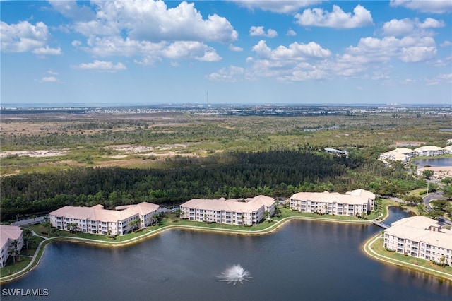 9150 Southmont Cv Unit 203, Fort Myers, FL 33908 - drone / aerial view featuring a forest view and a water view