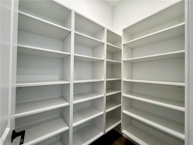 view of storage area
