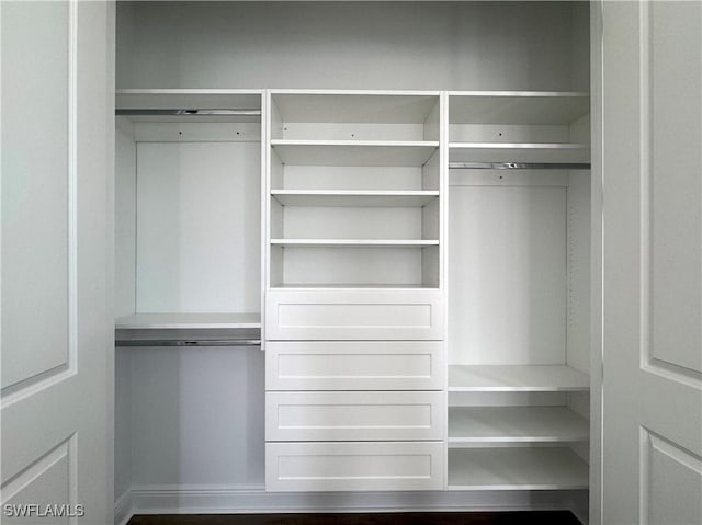 view of closet