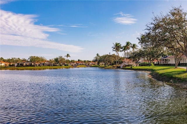 view of water feature