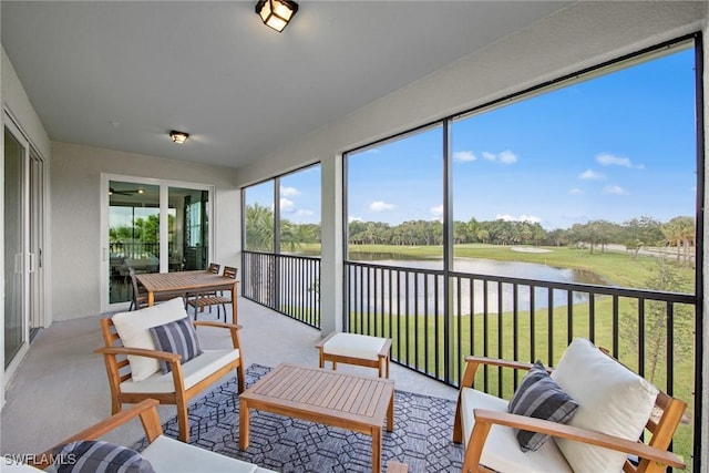 14600 Sycamore Ct Unit 2022, Punta Gorda, FL 33955 - sunroom / solarium with a water view