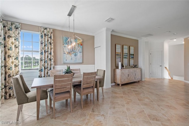 14600 Sycamore Ct Unit 2022, Punta Gorda, FL 33955 - dining room with a chandelier and crown molding
