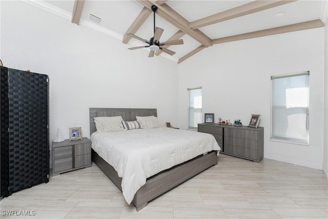 12484 SW Sheri Ave, Lake Suzy, FL 34269 - bedroom featuring baseboards and ceiling fan