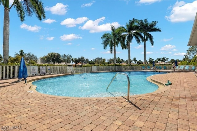 14768 Cranberry Ct, Naples, FL 34114 - pool with a patio area and fence