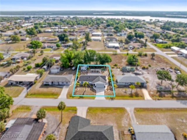 drone / aerial view featuring a residential view