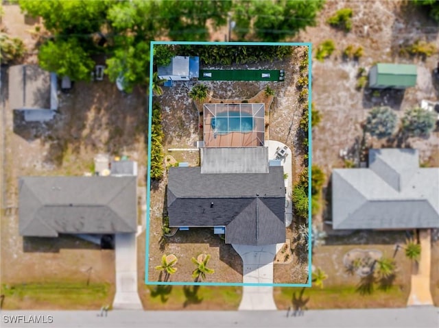 birds eye view of property