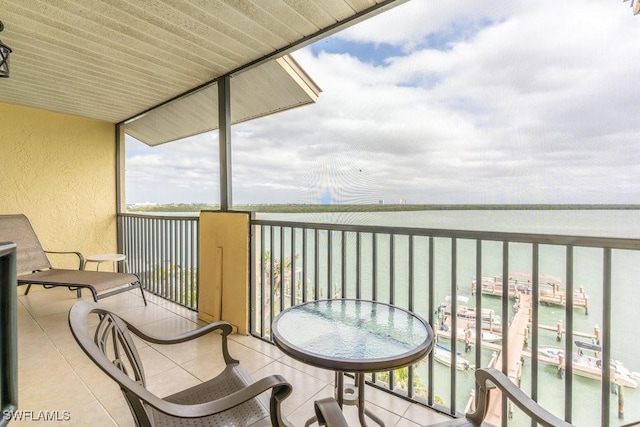 10 Tampa Pl Unit 401, Marco Island, FL 34145 - balcony with a water view