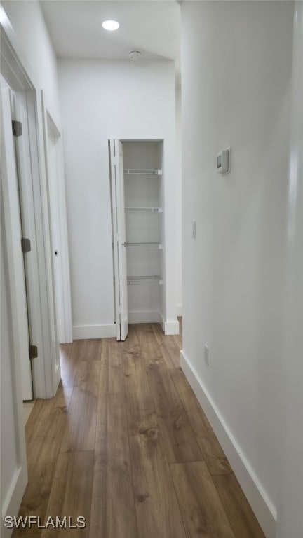 5005 Eifel Ln, Labelle, FL 33935 - corridor with wood finished floors and baseboards