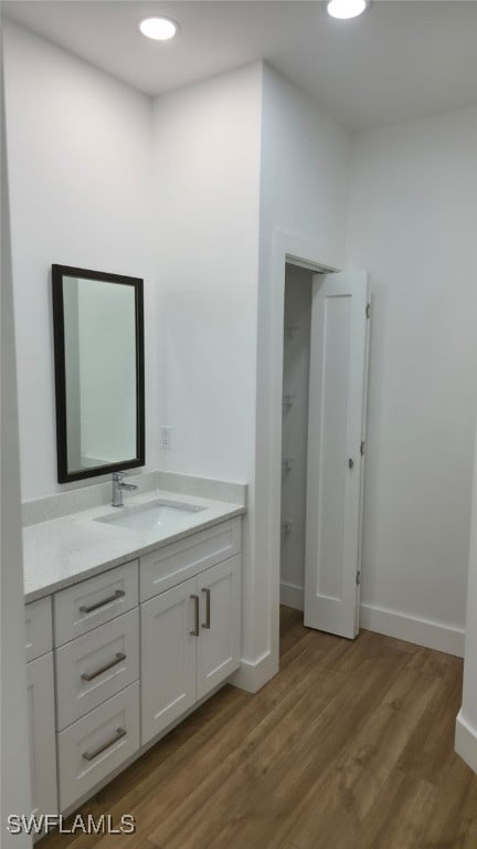 5005 Eifel Ln, Labelle, FL 33935 - bathroom with vanity and wood finished floors