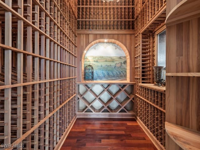 4244 Brynwood Dr, Naples, FL 34119 - wine area featuring wood finished floors