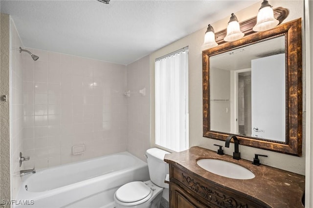 8245 Ibis Club Dr Unit 401, Naples, FL 34104 - bathroom featuring toilet, vanity, and bathing tub / shower combination