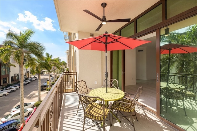 9123 Strada Pl Unit 7316, Naples, FL 34108 - balcony featuring a ceiling fan