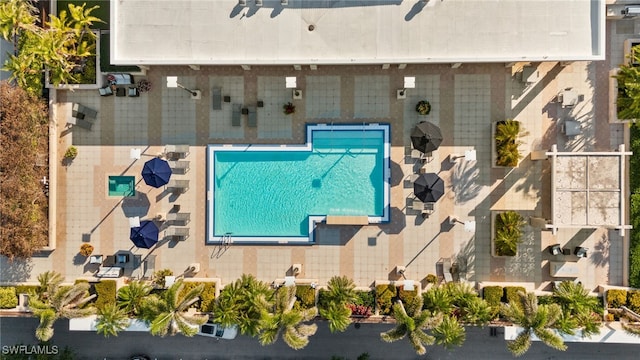 9123 Strada Pl Unit 7316, Naples, FL 34108 - aerial view of a pool