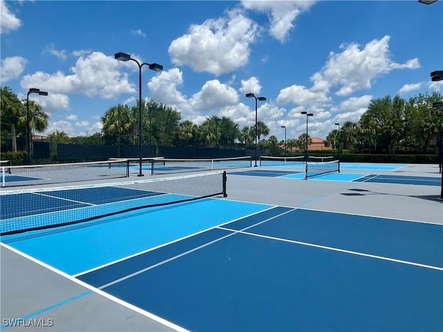 10327 Carolina Willow Dr, Fort Myers, FL 33913 - view of tennis court with community basketball court