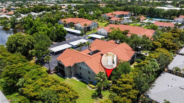 9648 Windsor Gardens Ln Unit 104, Fort Myers, FL 33919 - aerial perspective of suburban area