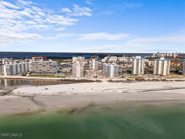 7148 Estero Blvd Unit 423, Fort Myers Beach, FL 33931 - aerial view featuring a water view and a view of city