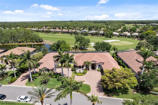 12581 Vittoria Way, Fort Myers, FL 33912 - aerial view of residential area featuring a local golf course and a nearby body of water