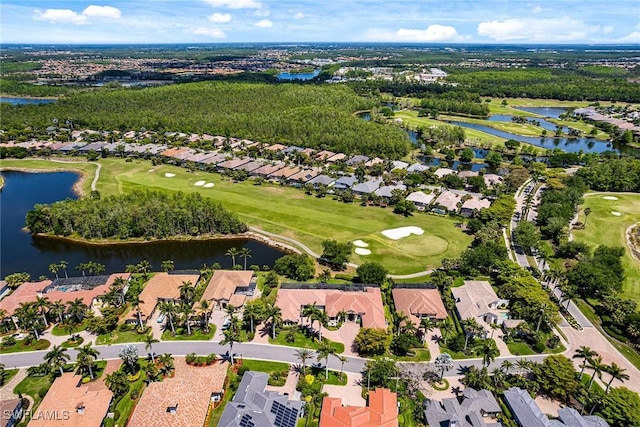 12581 Vittoria Way, Fort Myers, FL 33912 - aerial overview of property's location with nearby suburban area, a golf club, and a nearby body of water