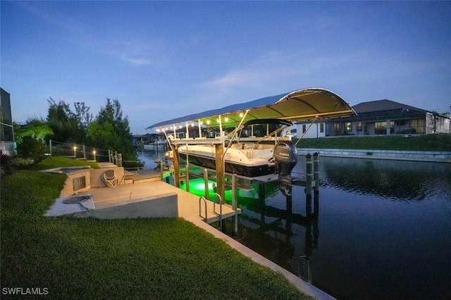 2533 SW 17th Pl, Cape Coral, FL 33914 - view of dock with a water view and boat lift