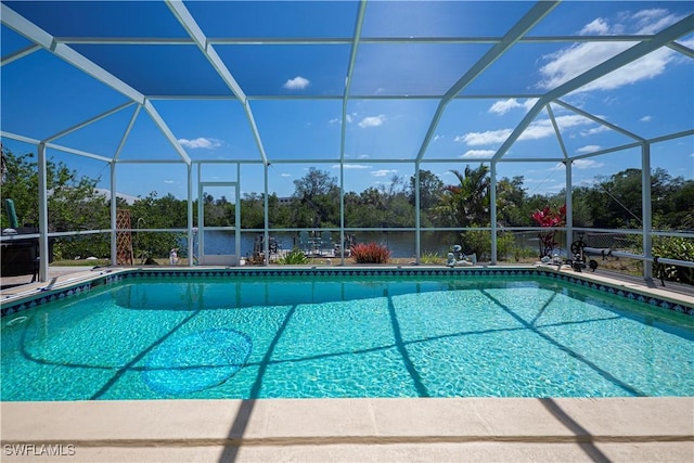 4238 Gardner Dr, Port Charlotte, FL 33952 - pool featuring glass enclosure