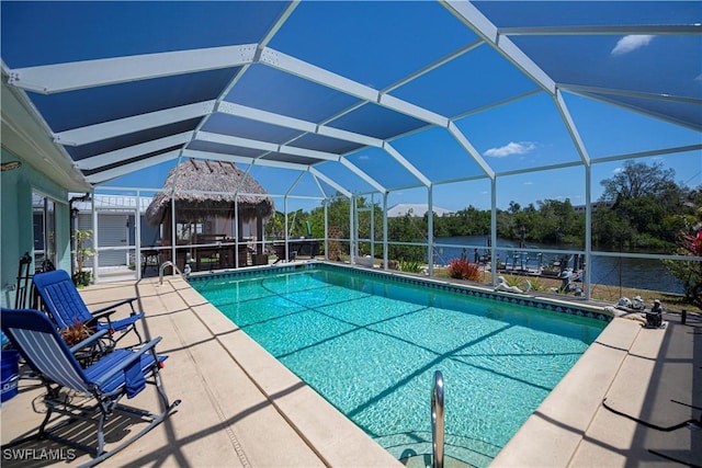 4238 Gardner Dr, Port Charlotte, FL 33952 - outdoor pool with a lanai and a patio area
