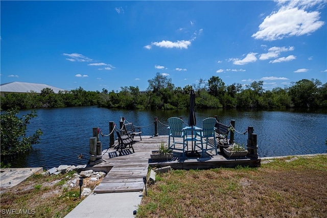 4238 Gardner Dr, Port Charlotte, FL 33952 - view of dock with a water view