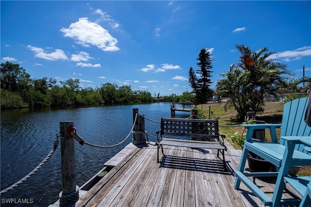 4238 Gardner Dr, Port Charlotte, FL 33952 - view of dock with a water view