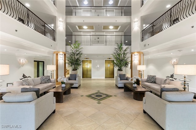520 S Collier Blvd Unit 706, Marco Island, FL 34145 - community lobby with a high ceiling