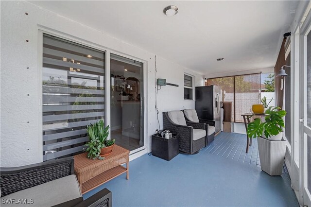 view of sunroom / solarium