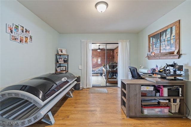 310 Trader Rd, Fort Denaud, FL 33935 - home office with light wood-style floors