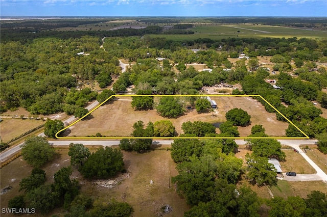 310 Trader Rd, Fort Denaud, FL 33935 - bird's eye view featuring a view of trees and a rural view