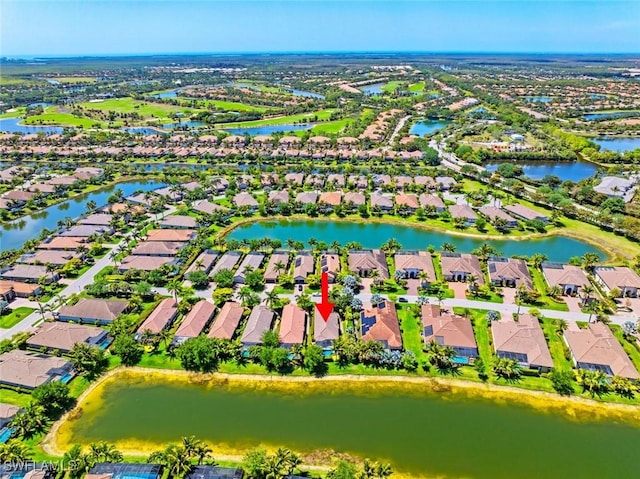 3260 Miyagi Ln, Naples, FL 34114 - aerial view with a residential view and a water view