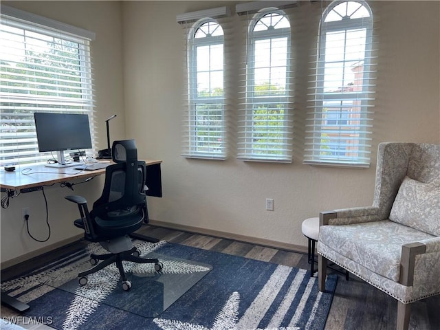 15585 Ocean Walk Cir Unit 216, Fort Myers, FL 33908 - office space with wood finished floors and plenty of natural light