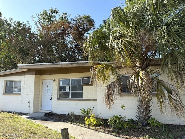 1308 Brookhill Dr, Fort Myers, FL 33916 - view of front facade with concrete block siding