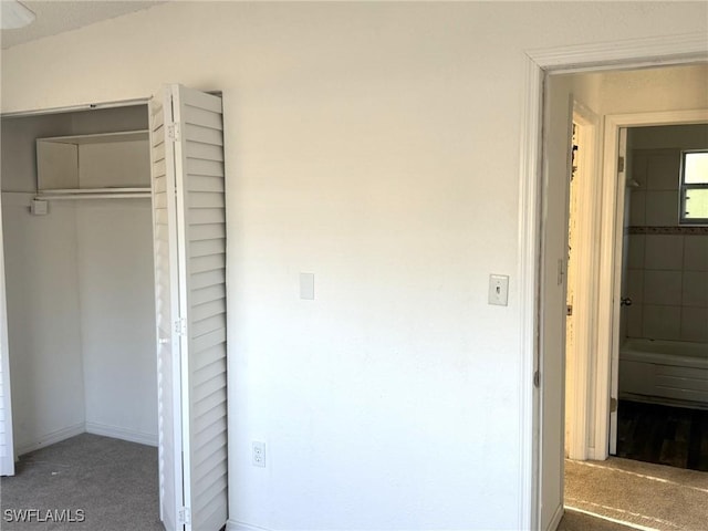 1308 Brookhill Dr, Fort Myers, FL 33916 - unfurnished bedroom featuring baseboards, a closet, and carpet