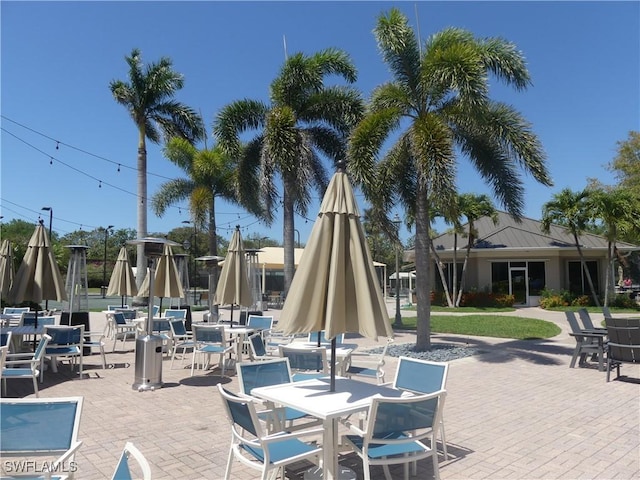view of patio / terrace featuring outdoor dining space