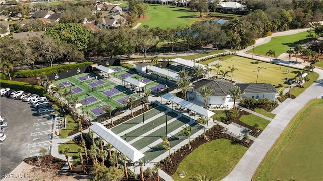 bird's eye view featuring golf course view
