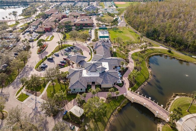 10644 Pelican Preserve Blvd # 101, Fort Myers, FL 33913 - bird's eye view with a residential view and a water view