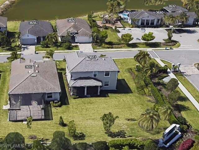 3657 Crimson Ln, Fort Myers, FL 33916 - aerial overview of property's location featuring nearby suburban area and a nearby body of water