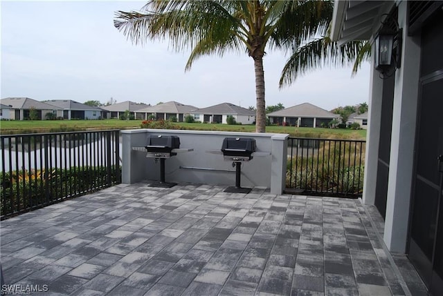 3657 Crimson Ln, Fort Myers, FL 33916 - view of patio featuring a residential view and a water view