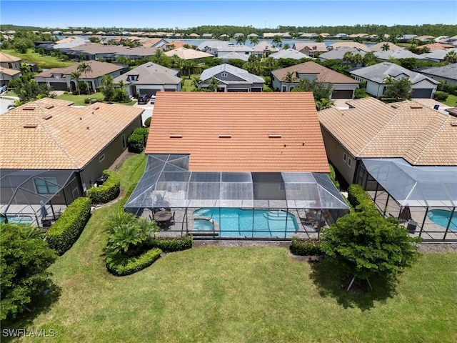 14016 Hawks Eye Ct, Estero, FL 33928 - bird's eye view with a residential view
