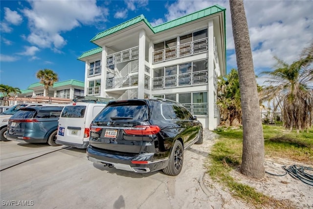 view of parking